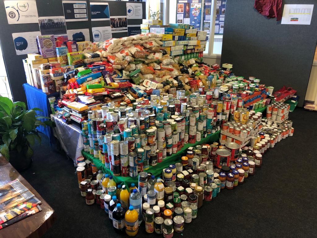 St Columba’s collects over a tonne of donations for foodbanks - Diocese of Westminster