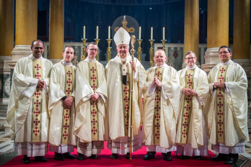 Cardinal ordains six new priests