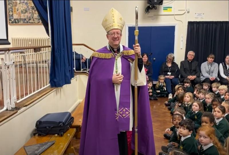Bishop Sherrington visits St Monica's School 