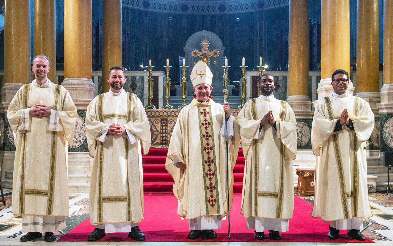 Four seminarians ordained to the diaconate - Diocese of Westminster