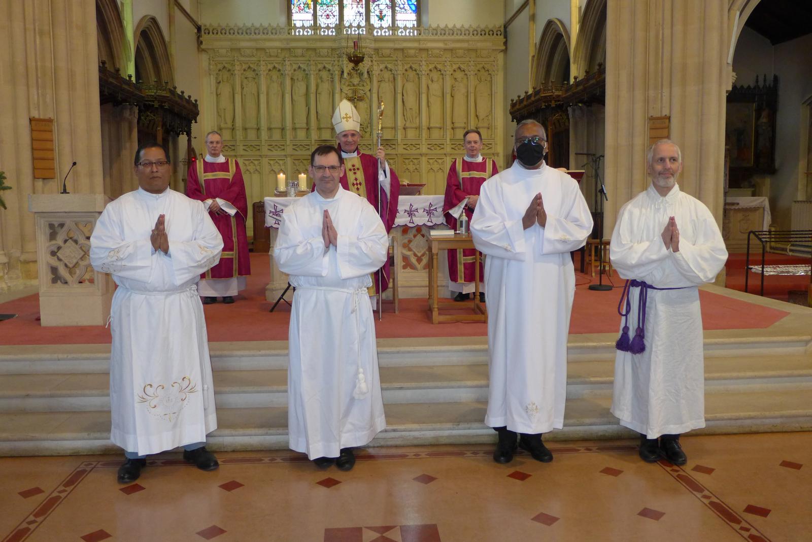 Bishop Paul confers Lector, Acolyte and Candidacy on those in formation for permanent diaconate