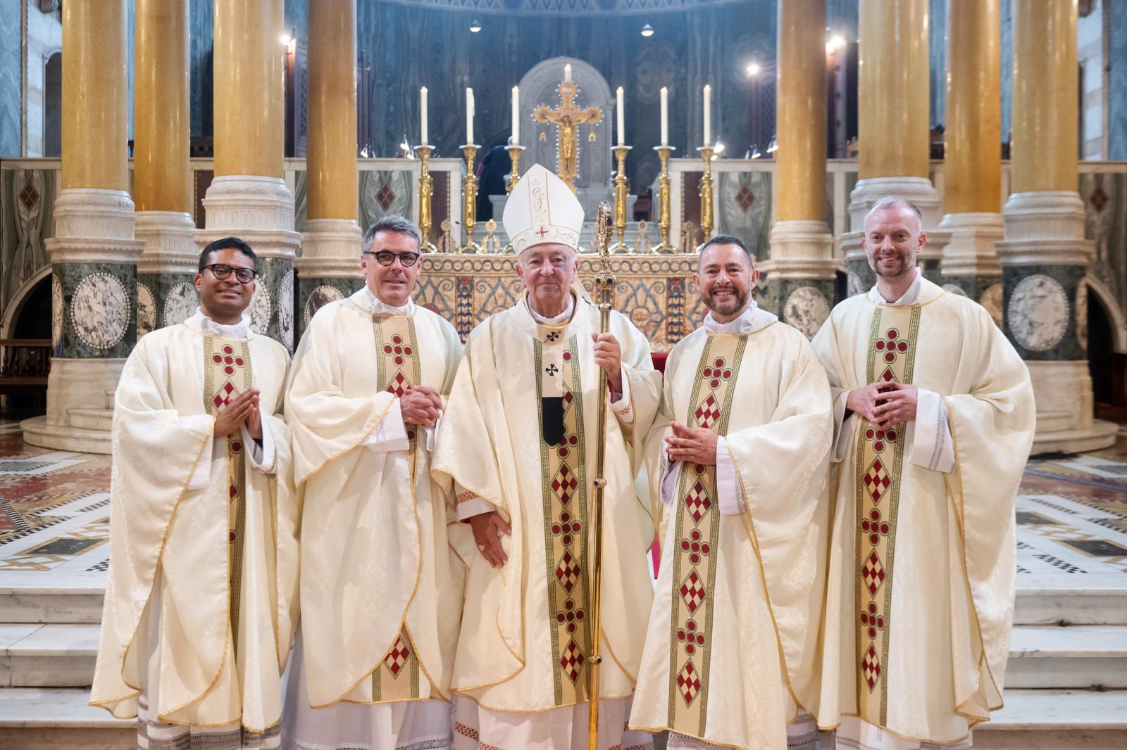 Four men ordained to the Sacred Priesthood - Diocese of Westminster
