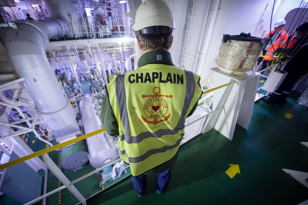Chaplain’s vital work 
with seafarers