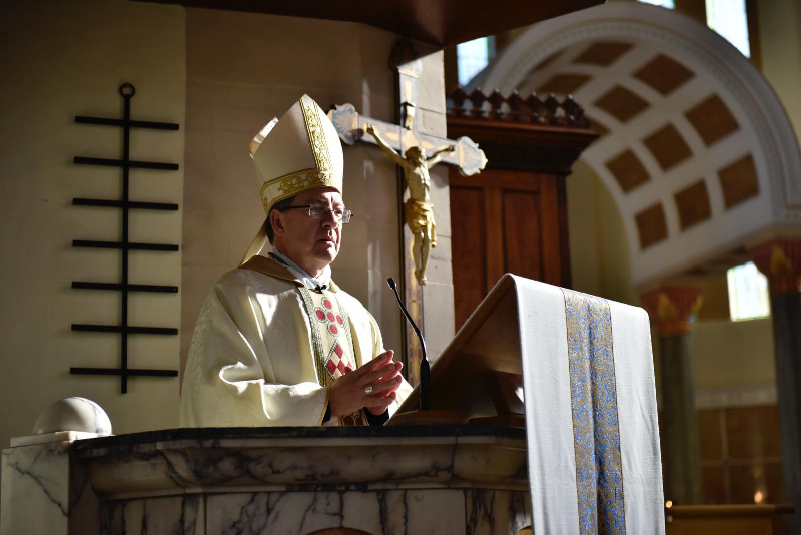 Blessing of Newman Catholic College food bank