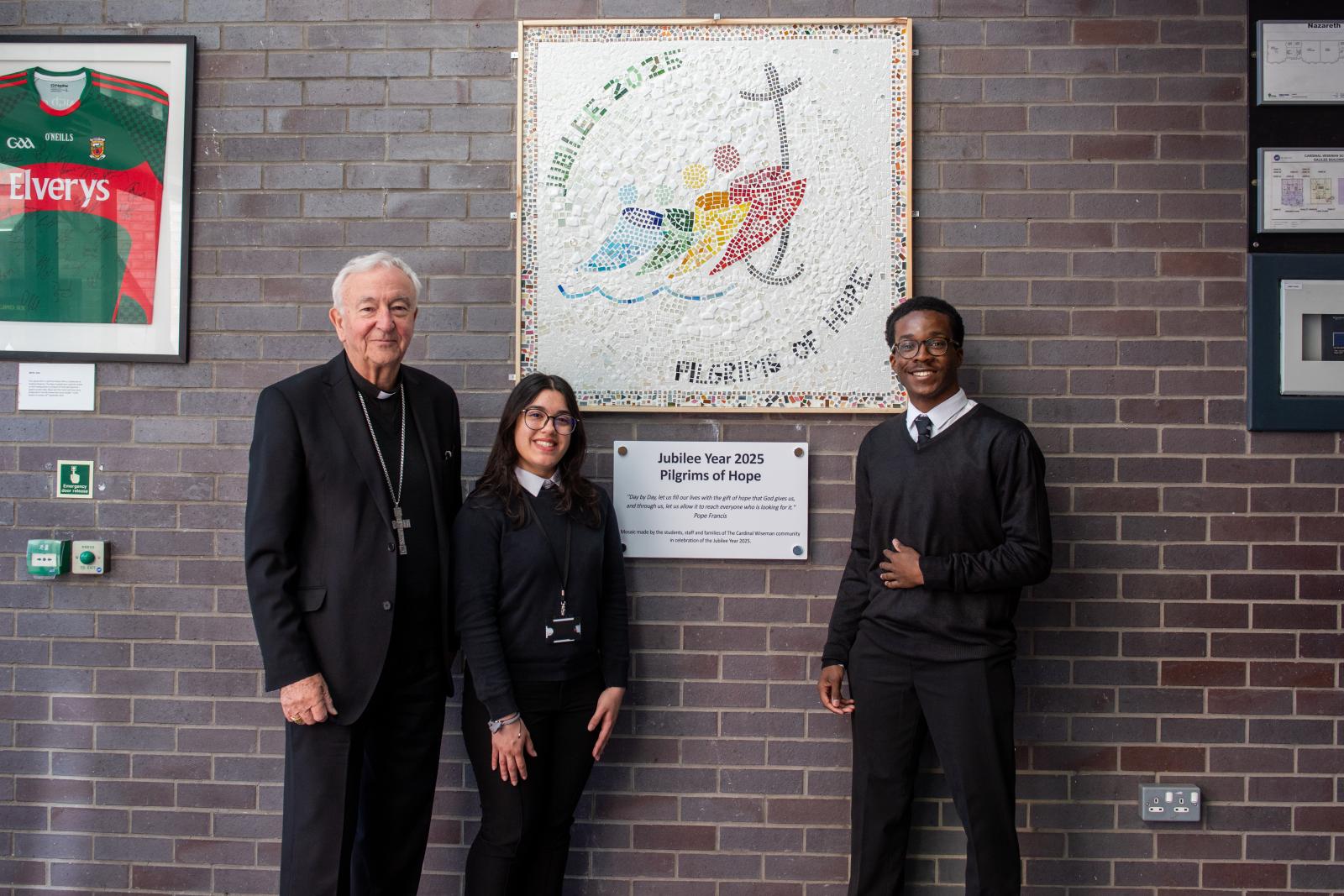 Cardinal Nichols Blesses Stations of the Cross at Cardinal Wiseman School