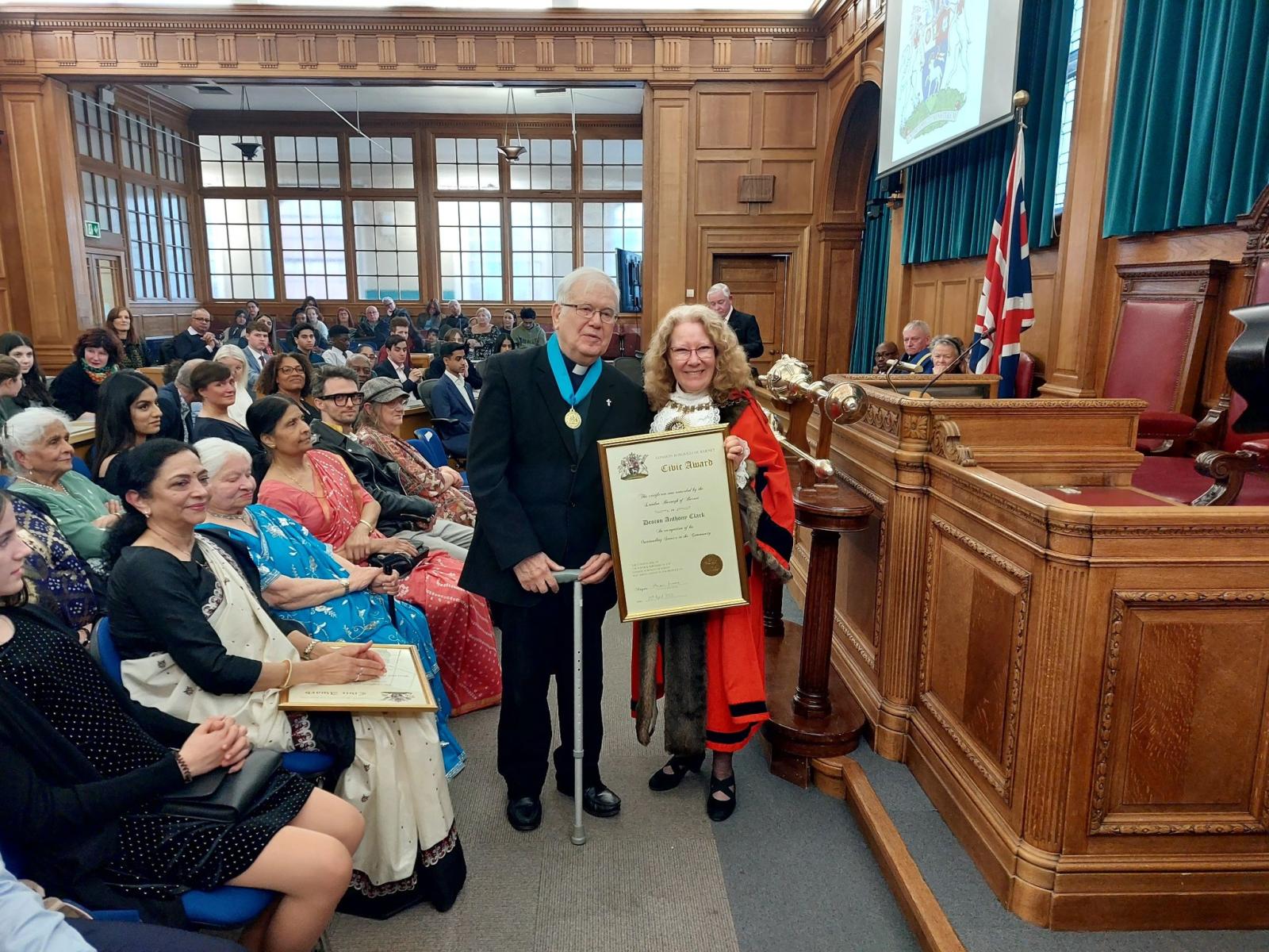 Deacon Anthony Clark wins Barnet Civic Award