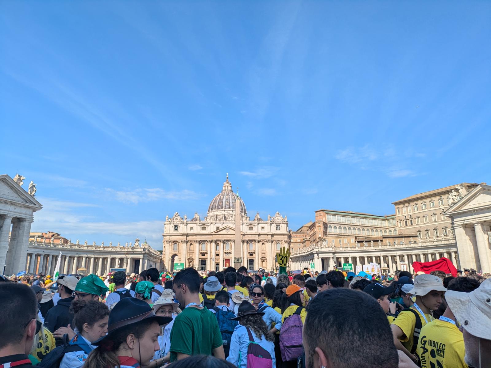 Young Pilgrims Attend Pope Francis’ Funeral