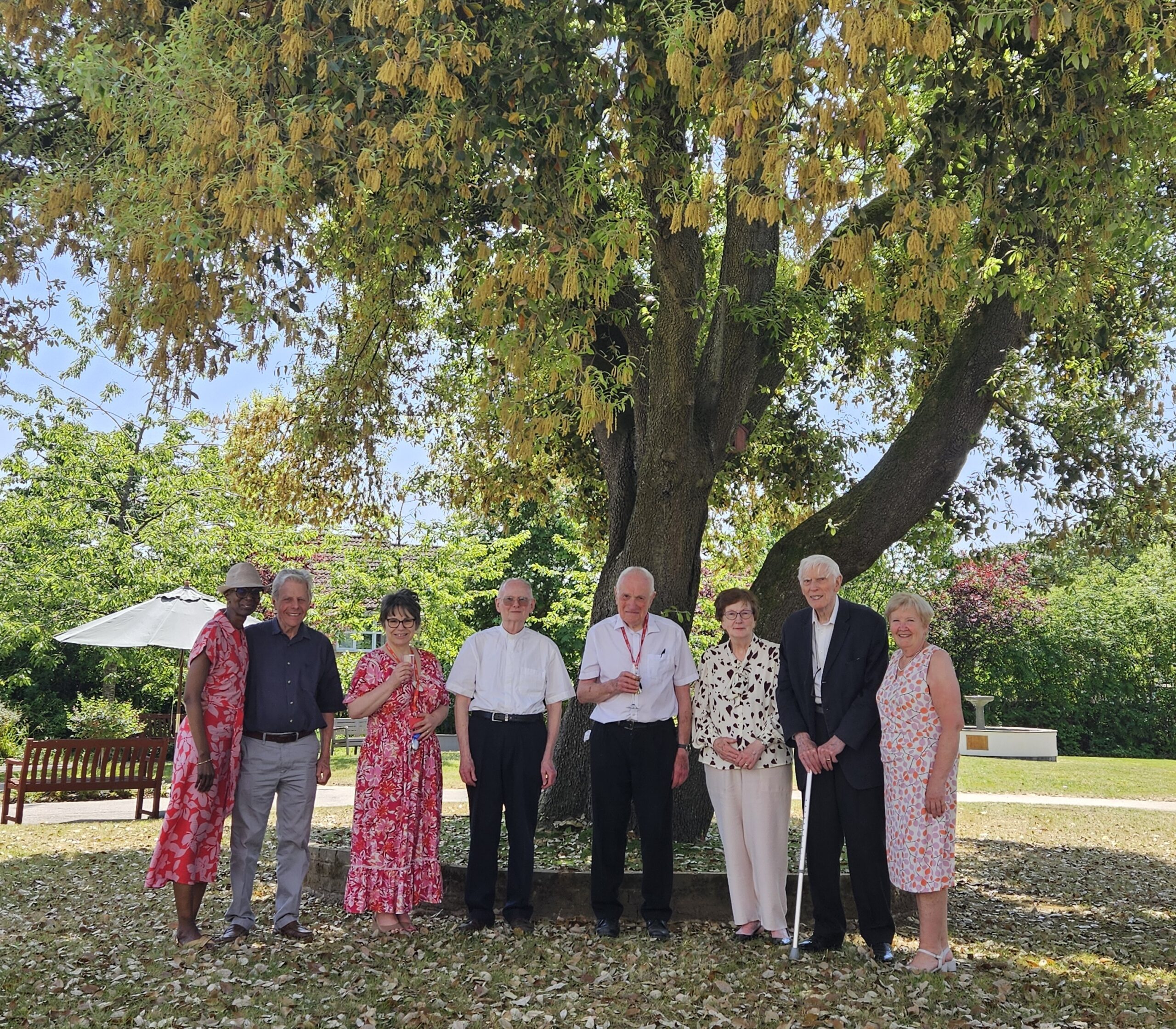 Bishop Jim Curry Attends Celebration for Retired Priest’s 64th Anniversary